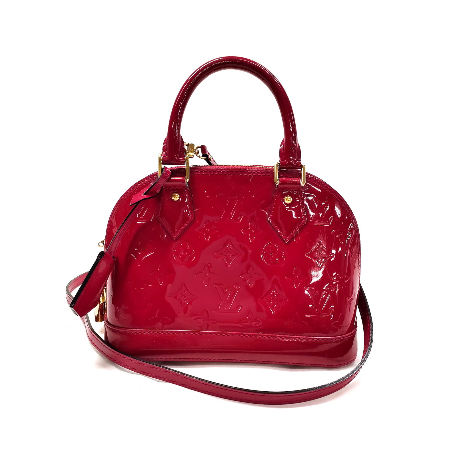 Louis Vuitton LV Hand Bag Alma BB M50565 Magenta Vernis 425792 eBay